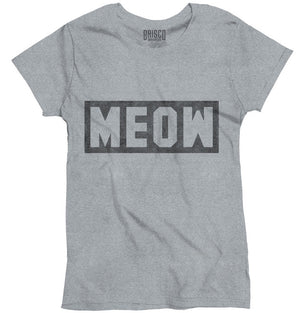 Meow Kitten Ladies T-Shirt Loose Clothes Design - Only Cat Shirts