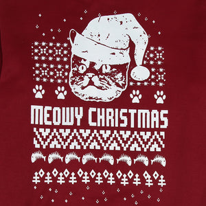 Giraffita New Fashion Womens Mens Hoodies Cat Printed Tops Christmas Celebrate Clothing Winter Tee Tops - Only Cat Shirts