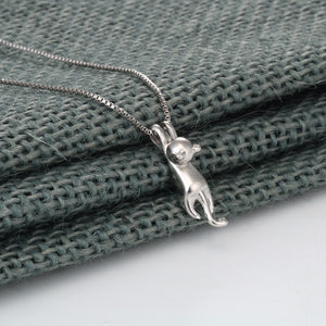 Cute Dangling Cat Necklace