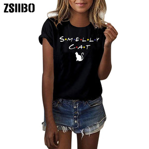 Smelly Cat Printed T-shirt