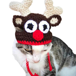 Knitted Reindeer Antlers | Cat Costume