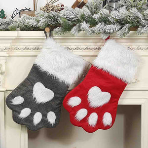 Cat Paw Christmas Stocking