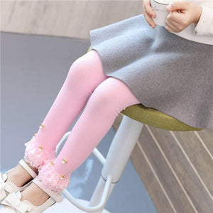 girls leggings spring dancing foot pants Elastic force legging for girls clothes cartoon cat