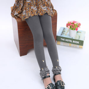 girls leggings spring dancing foot pants Elastic force legging for girls clothes cartoon cat