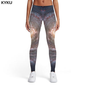 KYKU Brand Cat Leggings Women Animal Spandex Cartoon Printed pants Harajuku Trousers Graffiti Leggins Womens Leggings Pants