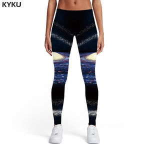 KYKU Brand Cat Leggings Women Animal Spandex Cartoon Printed pants Harajuku Trousers Graffiti Leggins Womens Leggings Pants