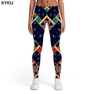 KYKU Brand Cat Leggings Women Animal Spandex Cartoon Printed pants Harajuku Trousers Graffiti Leggins Womens Leggings Pants