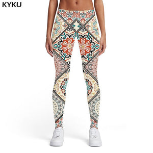 KYKU Brand Cat Leggings Women Animal Spandex Cartoon Printed pants Harajuku Trousers Graffiti Leggins Womens Leggings Pants