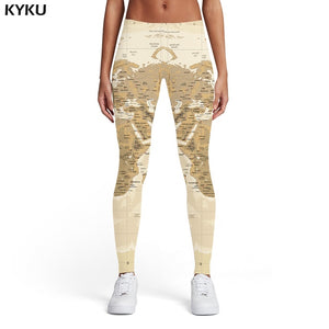 KYKU Brand Cat Leggings Women Animal Spandex Cartoon Printed pants Harajuku Trousers Graffiti Leggins Womens Leggings Pants