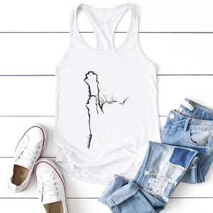 Funny Cat Print Women Tank Top Sleeveless Summer Loose Tops Women Clothes Harajuku Casual Sports Fitness Vest Haut Femme