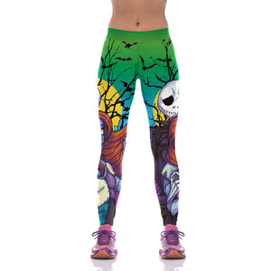 Alice&#39;s Adventures In Wonderland Women&#39;s Leggings The Cheshire Cat Print 3d Legins High Elastic Waist Band Slim Fitness Leggings