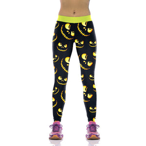 Alice&#39;s Adventures In Wonderland Women&#39;s Leggings The Cheshire Cat Print 3d Legins High Elastic Waist Band Slim Fitness Leggings