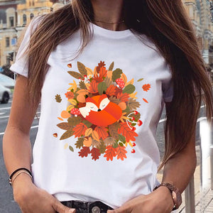 Women Graphic Paw Dog Love Style Cartoon Cat Fashion Aesthetic Animal Short Sleeve Print Female Clothes Tops Tees Tshirt T-Shirt