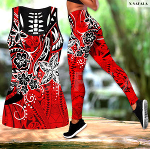 Baby Cat Animal Art Two Piece Yoga Set Women 3D Print Vest Hollow Out Tank Top High Waist Legging Summer Casual Sport1