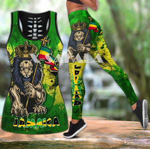 Baby Cat Animal Art Two Piece Yoga Set Women 3D Print Vest Hollow Out Tank Top High Waist Legging Summer Casual Sport1