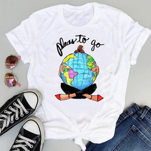 Women Cartoon Simple Cat New Cute 2021 Short Sleeve Sweet Summer Fashion Print Lovely Clothes Tops Tees Tshirt T-Shirt