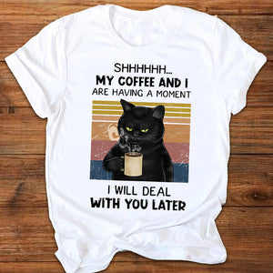Women Graphic Cartoon Cat Animal Flower Fashion Printing 90s Style Print Clothes Lady Tees Tops Female T Shirt Womens T-Shirt