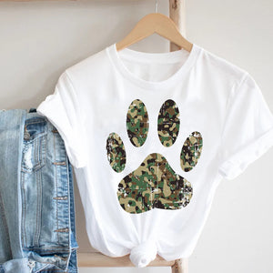 Women Clothing Cat Funny Letter Cute Kawaii Fruit Cartoon Ladies Summer Clothes Print Tshirt Female Tee Top Graphic T-shirt