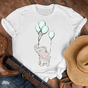Women Lady Cat Pet Funny Kawaii Casual 90s Style Cartoon Shirt Clothes Tshirt Tee Womens Top Female Print T Graphic T-shirt