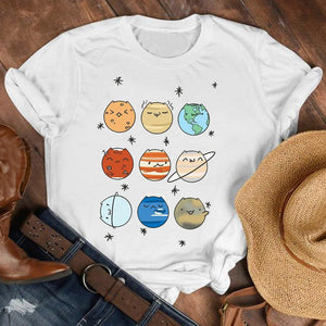 Women Lady Cat Pet Funny Kawaii Casual 90s Style Cartoon Shirt Clothes Tshirt Tee Womens Top Female Print T Graphic T-shirt