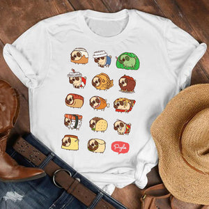 Women Lady Cat Pet Funny Kawaii Casual 90s Style Cartoon Shirt Clothes Tshirt Tee Womens Top Female Print T Graphic T-shirt