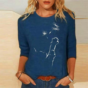 2021 Women Fashion Casual Kawaii Ladies T-Shirt Funny Cute Tunic Female Y2K Cat Printed Tops Long Sleeve Round Neck TShirt Tee