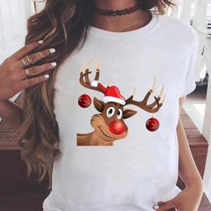 Women Cat Pet Funny Cute 2022 T Top Fashion Happy Holiday Christmas Print Graphic Tee Cartoon Shirt Female Tshirt T-Shirts