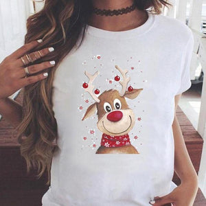 Women Cat Pet Funny Cute 2022 T Top Fashion Happy Holiday Christmas Print Graphic Tee Cartoon Shirt Female Tshirt T-Shirts