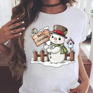Women Cat Pet Funny Cute 2022 T Top Fashion Happy Holiday Christmas Print Graphic Tee Cartoon Shirt Female Tshirt T-Shirts