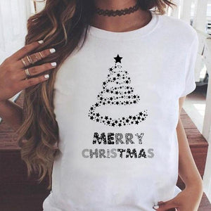 Women Cat Pet Funny Cute 2022 T Top Fashion Happy Holiday Christmas Print Graphic Tee Cartoon Shirt Female Tshirt T-Shirts