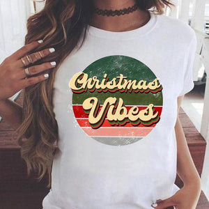 Women Cat Pet Funny Cute 2022 T Top Fashion Happy Holiday Christmas Print Graphic Tee Cartoon Shirt Female Tshirt T-Shirts