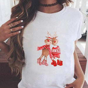 Women Cat Pet Funny Cute 2022 T Top Fashion Happy Holiday Christmas Print Graphic Tee Cartoon Shirt Female Tshirt T-Shirts