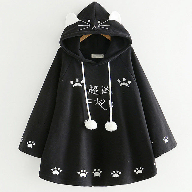 Women's Sweatshirt Coat, Kawaii Japanese Clothes