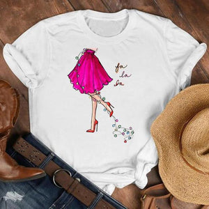 Women Cat Star New Trend Fashion Merry Christmas Holiday Winter Tshirt Female Top Graphic Clothes Shirt T Tee New Year T-shirt