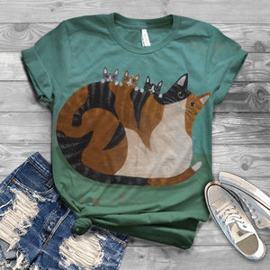 New Woman Casual Tshirts Women Summer 2022 Short Sleeve 3D Cat Printing O-Neck Harajuku Tops T Shirt Женская футболка