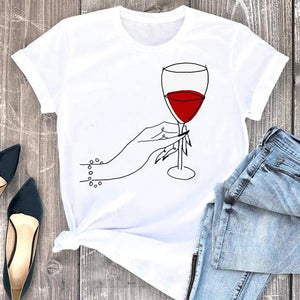 Women Clothes Cat Flower Funny Time Ladies Cartoon Fashion Short Sleeve Summer Print Tshirt Female Tee Top Graphic T-shirt