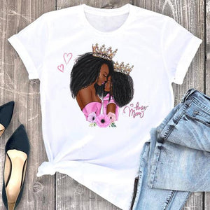 Women Clothes Cat Flower Funny Time Ladies Cartoon Fashion Short Sleeve Summer Print Tshirt Female Tee Top Graphic T-shirt