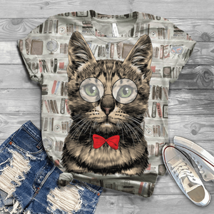 Women&#39;s Clothing Summer Short Sleeve T-shirts Digital 3D Kawaii Cat Printed Harajuku Tops Female O Neck Shirt Mujer Camisetas