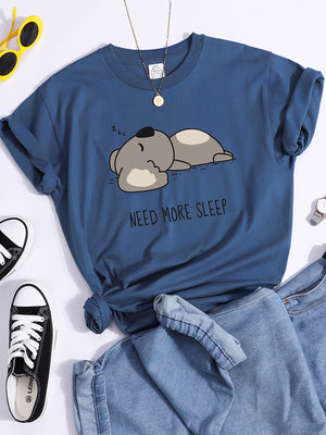 Tshirt For Woman Tsundere Cat Drinking Tea Women&#39;s Tshirt Oversize Fashion Women Clothing Funny Korean Style T-Shirts For Woman