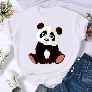 Women Print Cat Lovely Pet Animal Cute T Shirt Fashion Summer Female Casual Top Short Sleeve Tshirts Cartoon Graphic Tee T-Shirt