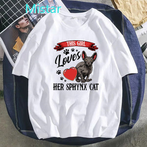Death Metal Sphynx Cat T-Shirt Women Metal Harajuku Gothic TShirt female summer Aesthetic tshirt Hipster tops Graphic Tee shirt