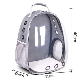 Cat Bag Breathable Portable Pet Carrier Bag Outdoor Travel Backpack for Cat and Dog Transparent Space Pet Backpack
