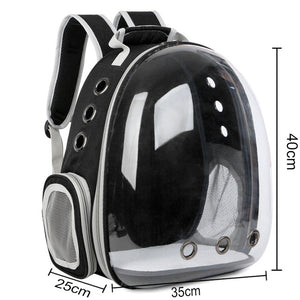 Cat Bag Breathable Portable Pet Carrier Bag Outdoor Travel Backpack for Cat and Dog Transparent Space Pet Backpack