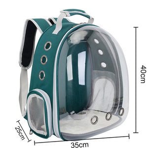Cat Bag Breathable Portable Pet Carrier Bag Outdoor Travel Backpack for Cat and Dog Transparent Space Pet Backpack
