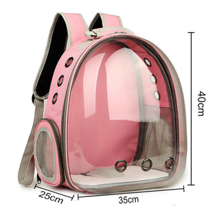 Cat Bag Breathable Portable Pet Carrier Bag Outdoor Travel Backpack for Cat and Dog Transparent Space Pet Backpack