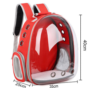 Cat Bag Breathable Portable Pet Carrier Bag Outdoor Travel Backpack for Cat and Dog Transparent Space Pet Backpack