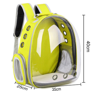 Cat Bag Breathable Portable Pet Carrier Bag Outdoor Travel Backpack for Cat and Dog Transparent Space Pet Backpack