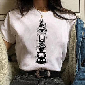 Short-sleeved T-shirts, Cute Cats, Animals, Funny Women&#39;s Tops, Casual Women&#39;s Fashion, Beautiful Summer T-shirts, Female Graphi