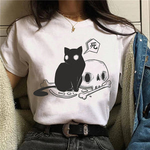 Short-sleeved T-shirts, Cute Cats, Animals, Funny Women&#39;s Tops, Casual Women&#39;s Fashion, Beautiful Summer T-shirts, Female Graphi