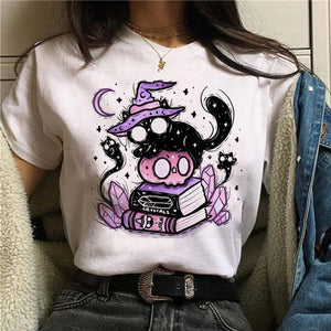 Short-sleeved T-shirts, Cute Cats, Animals, Funny Women&#39;s Tops, Casual Women&#39;s Fashion, Beautiful Summer T-shirts, Female Graphi
